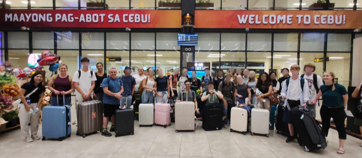 Astrokidd group arriving in Cebu