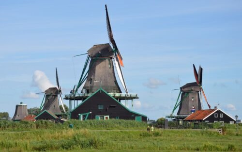 Windmills at Zaanse Schans, Netherlands