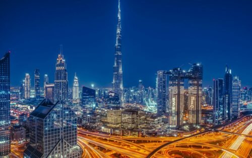 Burj Khalifa and the Dubai skyline, UAE