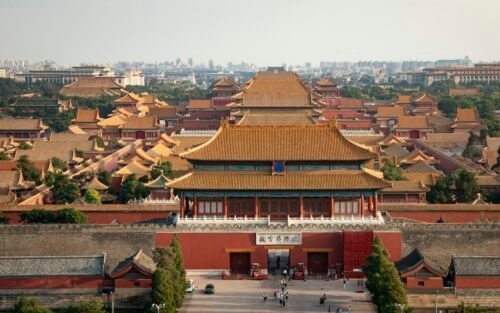 The Palace Museum (Forbidden City) seen from Jingshan Park – Beijing + Universal Studios 5D4N Tour