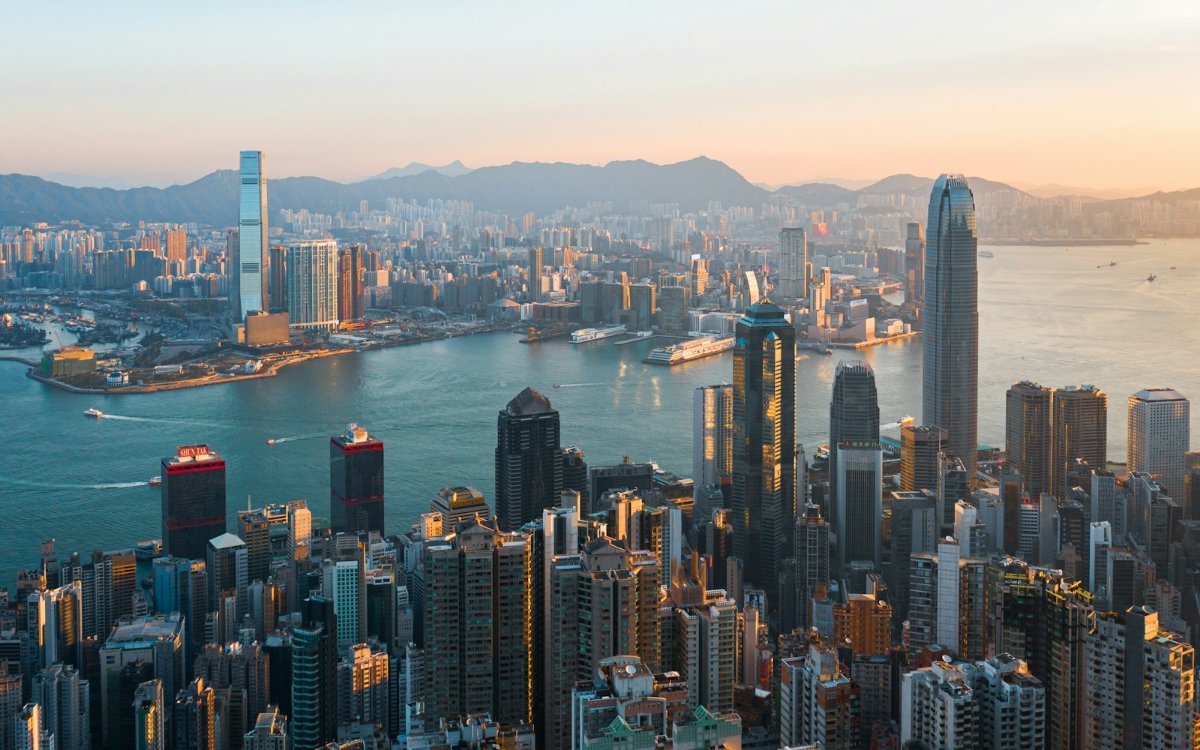 Hong Kong skyline and Victoria Harbour
