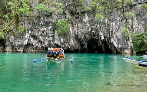 Kayaking on a river in Puerto Princesa, Palawan