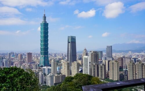 Taipei 101 and the Taipei city skyline, Taiwan