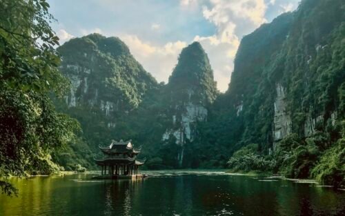 Boat ride through Trang An, Ninh Binh, Vietnam